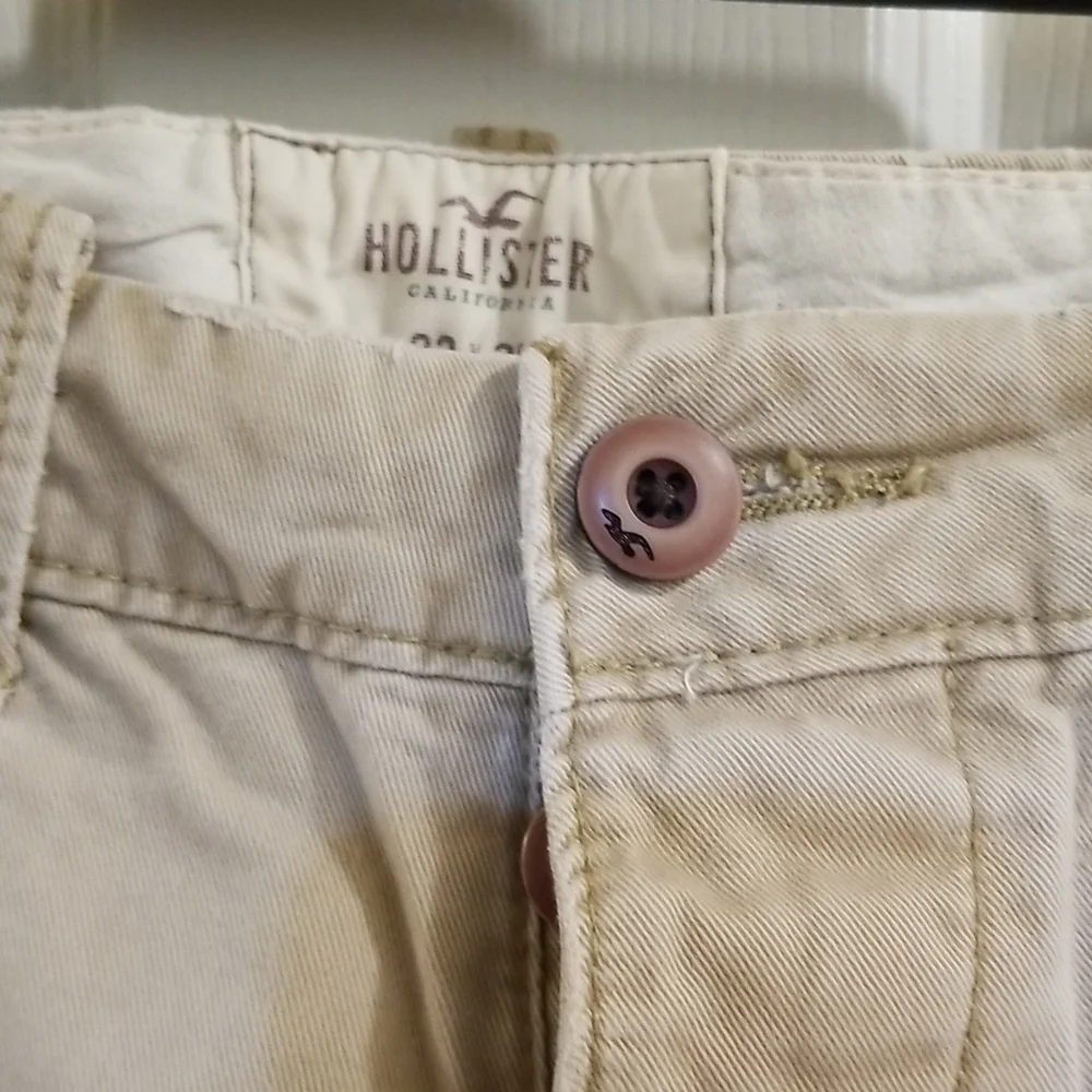 🌸2 for $15🌸 Hollister Slim Straight Chinos 33x32 - Picture 2 of 12